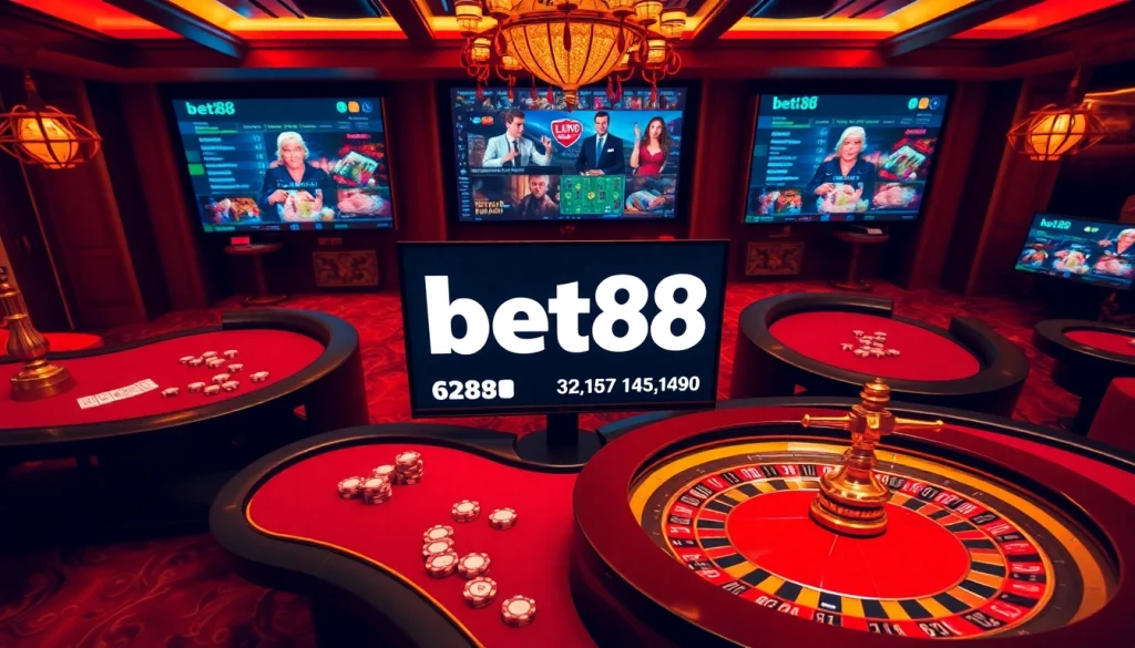 Engaging gameplay at bet88 đăng nhập with vibrant casino tables and immersive betting experience.