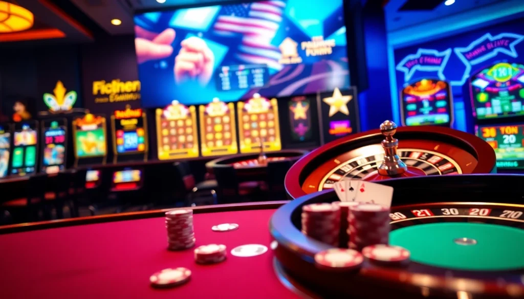 Engage with the excitement of online gambling at trang chu 98win featuring vibrant casino elements.