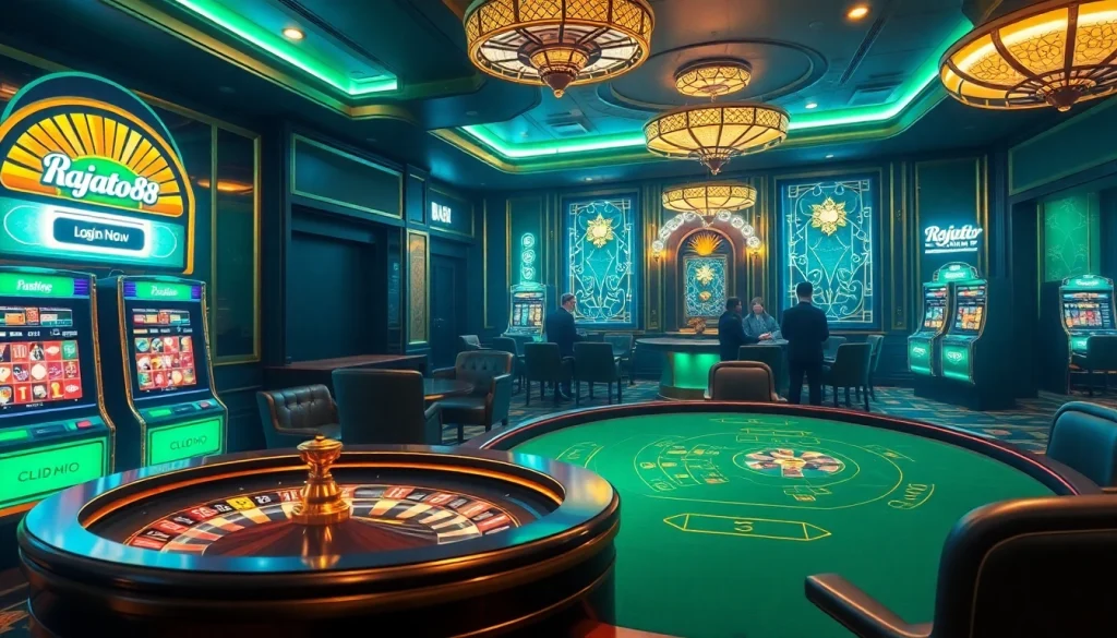 Join the action with a vibrant login rajatoto88 at a luxurious online casino filled with exciting games.