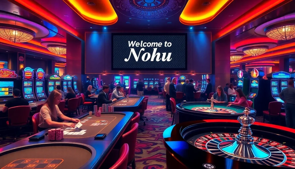 Experience the thrill of winning at Nohu's luxurious casino tables filled with action and excitement.