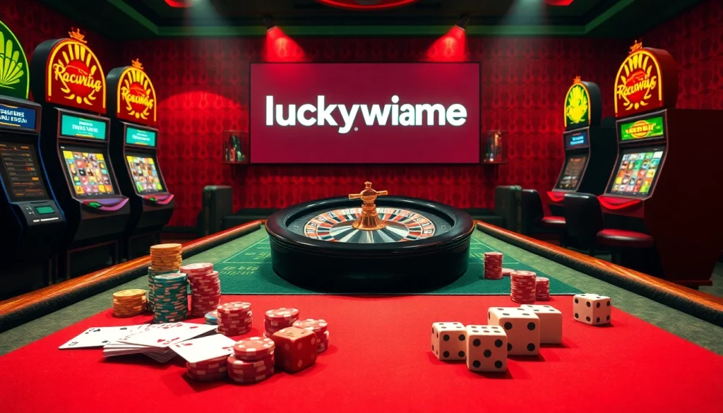 Experience thrilling gameplay at https://luckywin.name with elegant casino tables and vibrant slot machines.