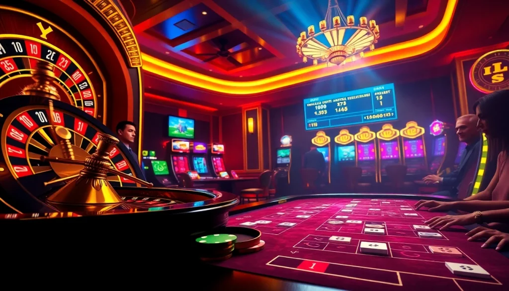 Enjoy exciting gameplay at https://kp88.ink/ with a lively poker scene featuring vibrant casino elements.