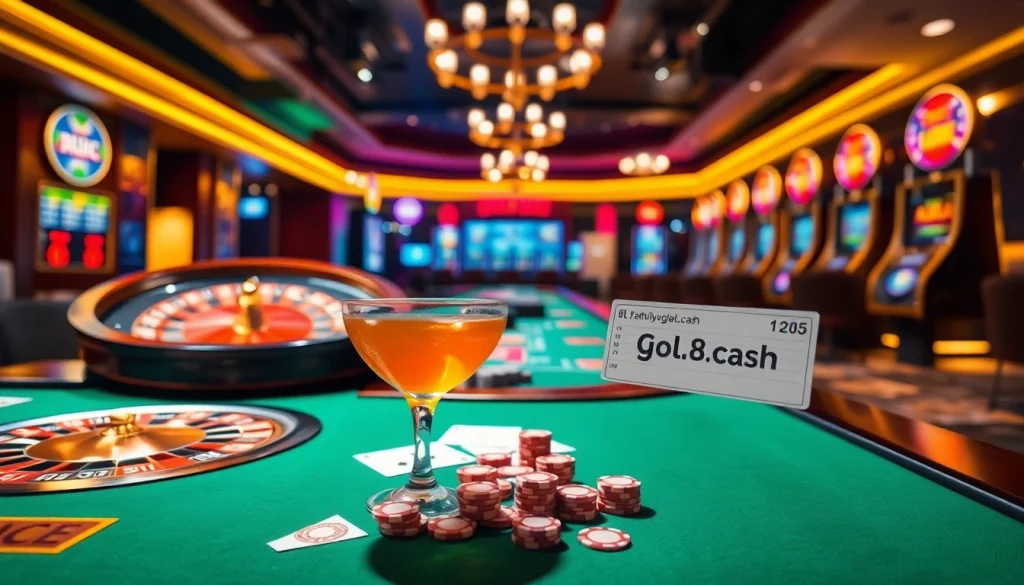 Engaging gamblers at a vibrant casino using https://go8.cash/ for exciting betting experiences.